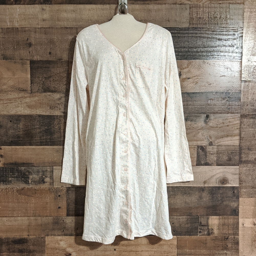 Long sleeve night gown / long button up t-shirt